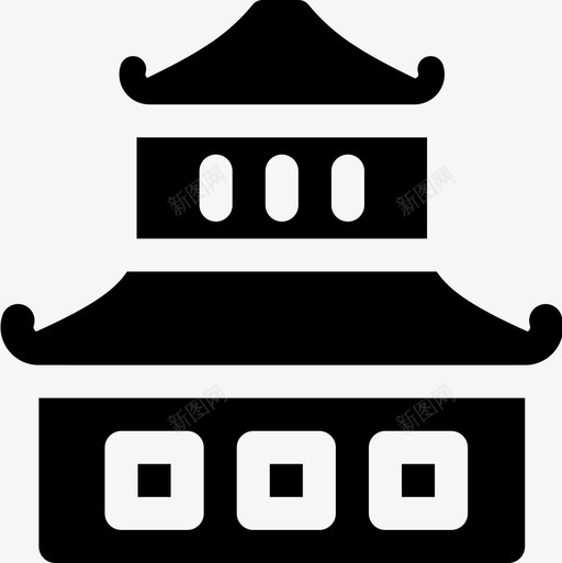 中国之家城市9号楼已填充图标svg_新图网 https://ixintu.com 9号楼 中国 之家 城市 填充