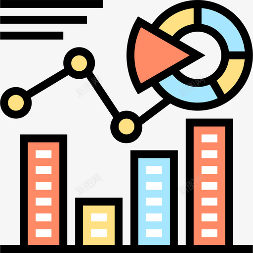 数据数字营销130线性颜色图标svg_新图网 https://ixintu.com 数字 数据 线性 营销 颜色