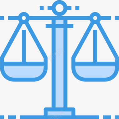 秤法律集合3蓝色图标图标