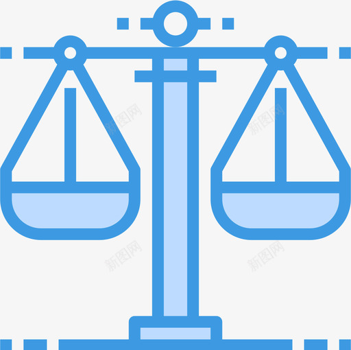 秤法律集合3蓝色图标svg_新图网 https://ixintu.com 法律 蓝色 集合