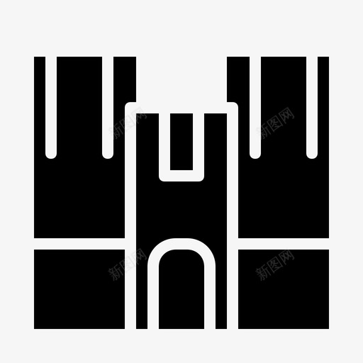 办公室建筑公司图标svg_新图网 https://ixintu.com 公司 办公室 城镇 建筑