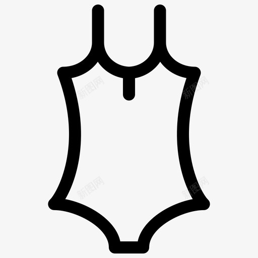 泳装内衣时装和服装轮廓图标svg_新图网 https://ixintu.com 内衣 时装 服装 泳装 轮廓