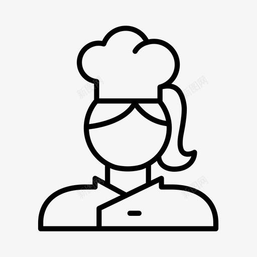 面包师面包房食品图标svg_新图网 https://ixintu.com 厨师 糕点 面包师 面包房 食品