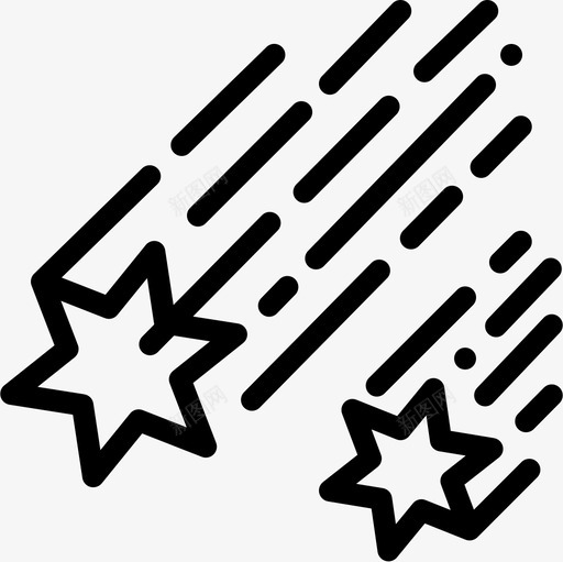 流星空间128直线图标svg_新图网 https://ixintu.com 流星 直线 空间