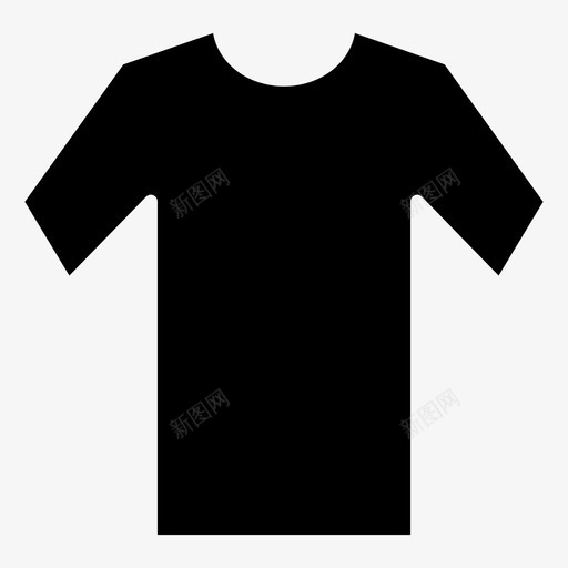 衬衫休闲t恤图标svg_新图网 https://ixintu.com 休闲 填充 时尚 服装 衬衫