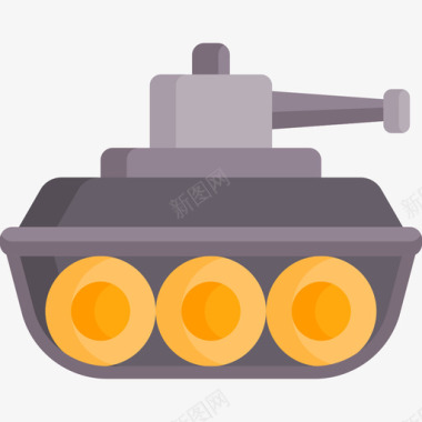 坦克军用63扁平图标图标