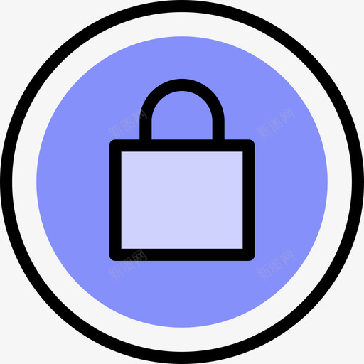 挂锁用户界面55线颜色图标svg_新图网 https://ixintu.com 挂锁 用户界面 颜色