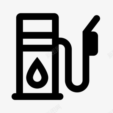 加油站柴油汽油图标图标