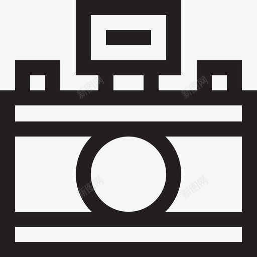 摄像机媒体技术20线性图标svg_新图网 https://ixintu.com 媒体 技术 摄像机 线性