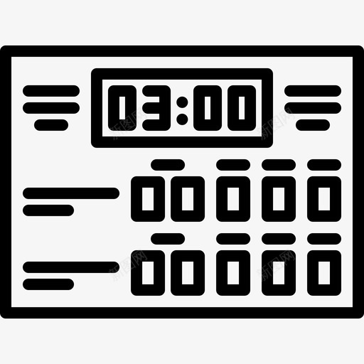 记分板网球10分直线图标svg_新图网 https://ixintu.com 10分 直线 网球 记分板