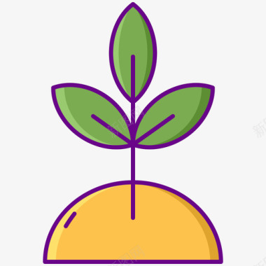 植物cbd油1线性颜色图标图标