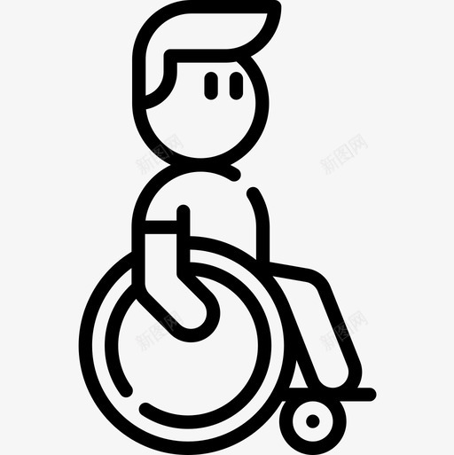 残疾人残疾人援助1直系图标svg_新图网 https://ixintu.com 援助 残疾人 直系