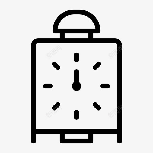 闹钟日历计划图标svg_新图网 https://ixintu.com 提醒 日历 时间 时间表 计划 酒店 闹钟 餐厅
