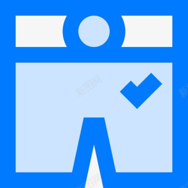 裤子拳击5蓝色图标图标