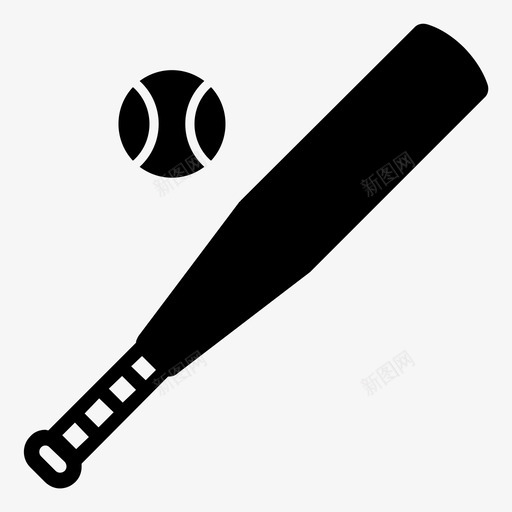 球棒球球员图标svg_新图网 https://ixintu.com 回合 团队 棒球 球员 球棒 运动