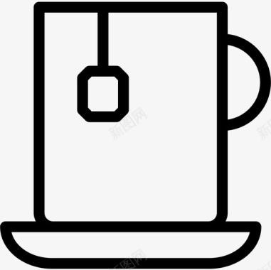 咖啡网页与编程1线性图标图标