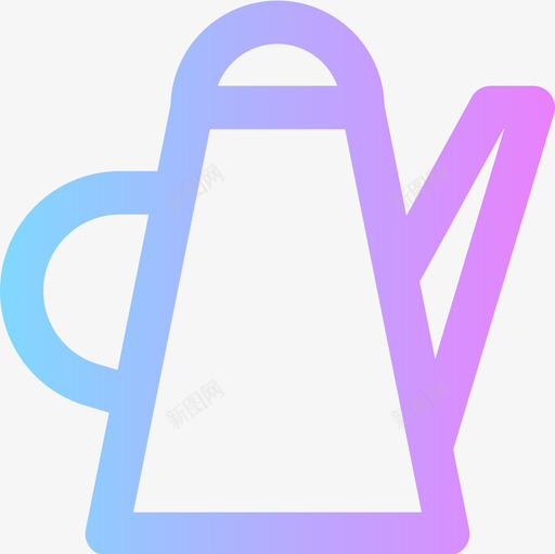 茶壶床和早餐26梯度图标svg_新图网 https://ixintu.com 早餐 梯度 茶壶