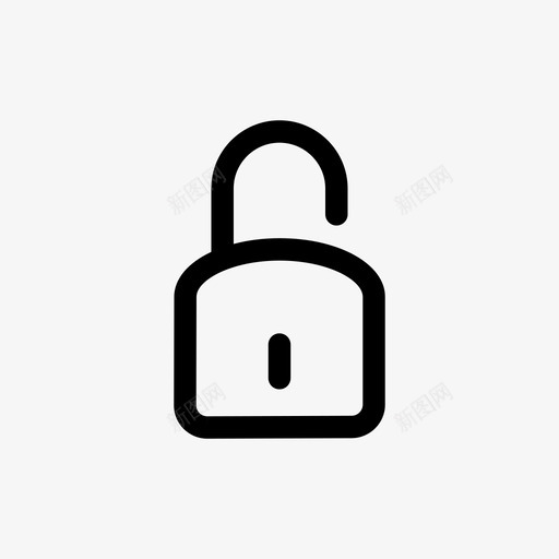 锁定安全解锁图标svg_新图网 https://ixintu.com 不安全 保护 取消 安全 应用程序 移动 解锁 锁定
