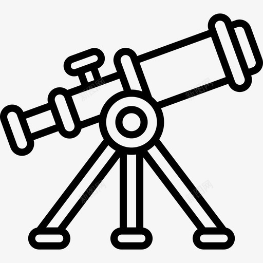 望远镜地理43直线图标svg_新图网 https://ixintu.com 地理 望远镜 直线