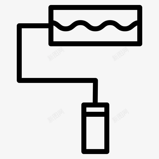 油漆辊配件艺术图标svg_新图网 https://ixintu.com 油漆 美术 艺术 配件