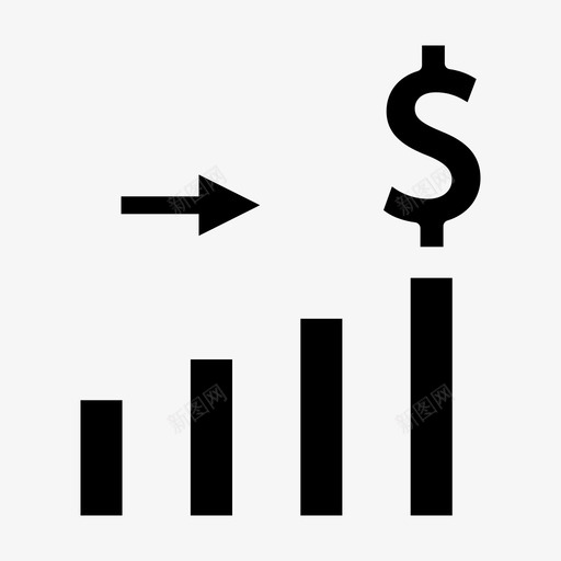 利润收益收入图标svg_新图网 https://ixintu.com ios 利润 加薪 图标 增加 字形 收入 收益 用户界面 网络