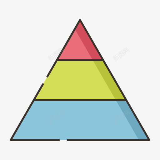 金字塔图信息图4线性颜色图标svg_新图网 https://ixintu.com 信息 线性 金字塔 颜色