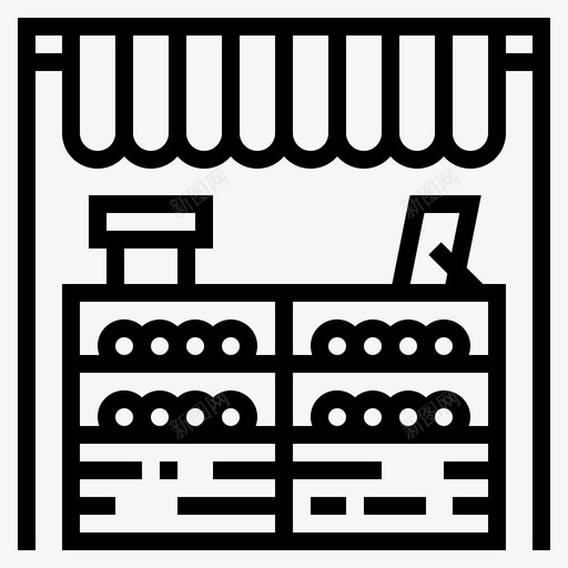 市场商店购物图标svg_新图网 https://ixintu.com 商店 市场 星期五 购物 黑色