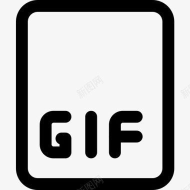 Gif文件图像文件1线性图标图标