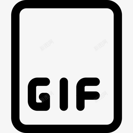 Gif文件图像文件1线性图标svg_新图网 https://ixintu.com Gif 图像 文件 线性