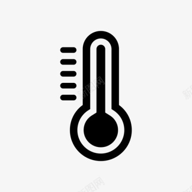 温度计热量温度图标图标