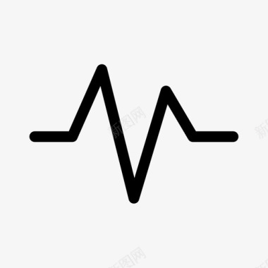 心电图健康诊所心跳图标图标