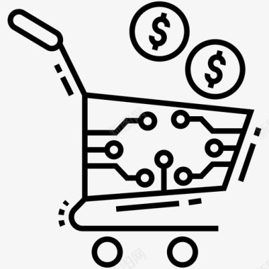 购物购买商品电子商务图标图标