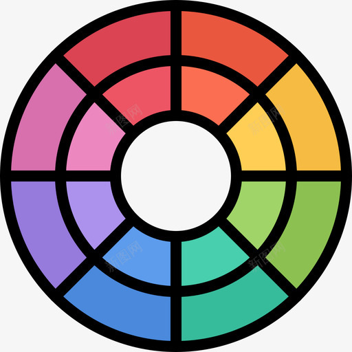 彩色圆圈品牌7图标svg_新图网 https://ixintu.com 品牌 圆圈 彩色