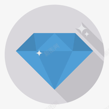 钻石企业管理62圆形图标图标