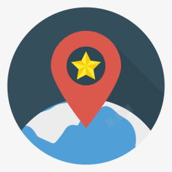 地图管理地图商业管理64循环图标高清图片