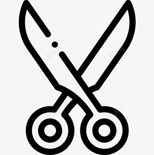 剪刀缝纫65直线型图标svg_新图网 https://ixintu.com 剪刀 直线 线型 缝纫