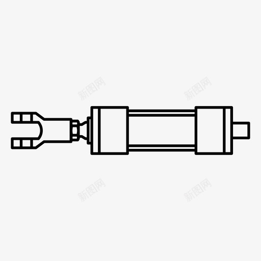 ca气缸液压气动图标svg_新图网 https://ixintu.com ca 拉动 推动 气动 气缸 液压