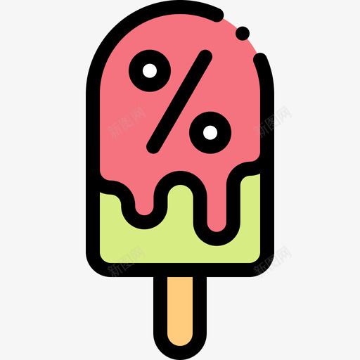 冰淇淋夏季销售11线性颜色图标svg_新图网 https://ixintu.com 冰淇淋 夏季 线性 销售 颜色