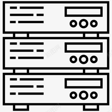 网络服务器数据存储互联网主机图标图标