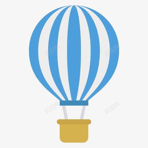 热气球创意工艺72扁平图标svg_新图网 https://ixintu.com 创意 工艺 扁平 热气球