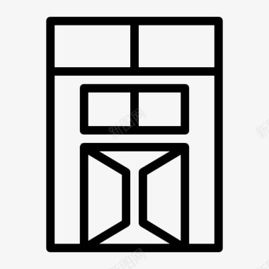 入口建筑商业图标图标
