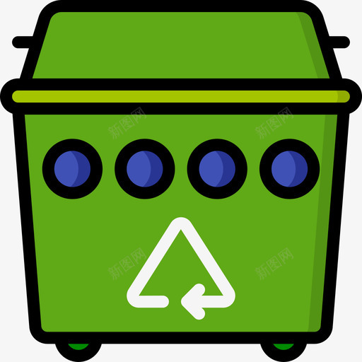 回收箱垃圾7线性颜色图标svg_新图网 https://ixintu.com 回收 垃圾 线性 颜色