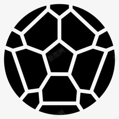 足球体育足球轮廓图标图标