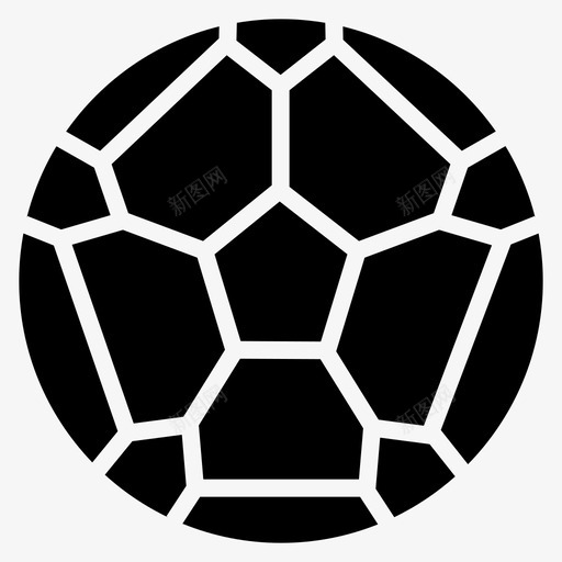 足球体育足球轮廓图标svg_新图网 https://ixintu.com 体育 足球 轮廓