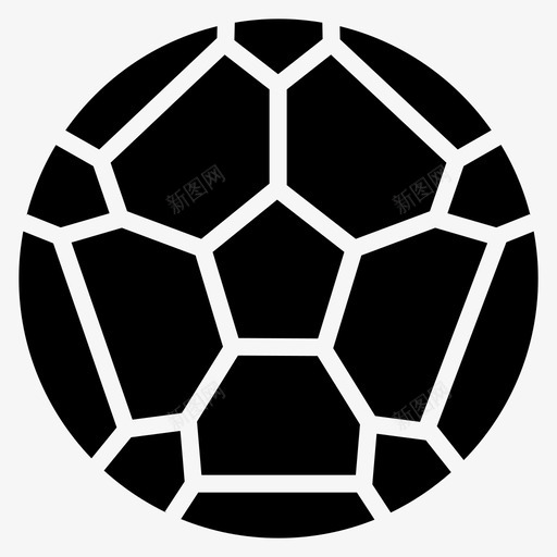 足球体育足球轮廓图标svg_新图网 https://ixintu.com 体育 足球 轮廓