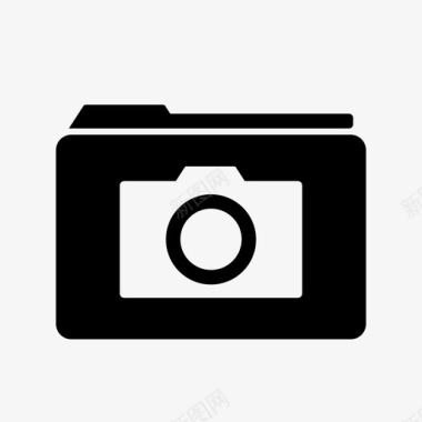 文件夹照相机档案文件图标图标