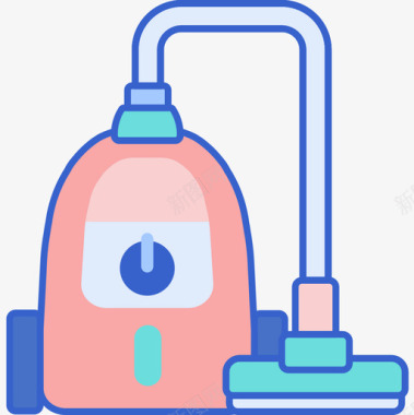 清洁家用电器3线颜色图标图标