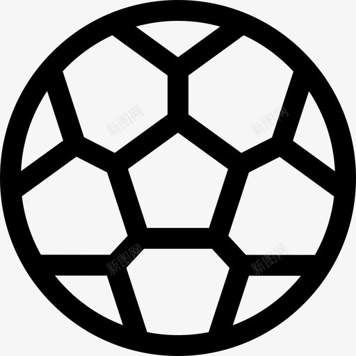 足球意大利17直线型图标svg_新图网 https://ixintu.com 意大利 直线 线型 足球