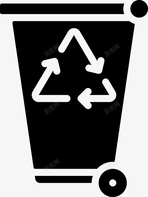 回收箱垃圾3填充图标svg_新图网 https://ixintu.com 回收 垃圾 填充