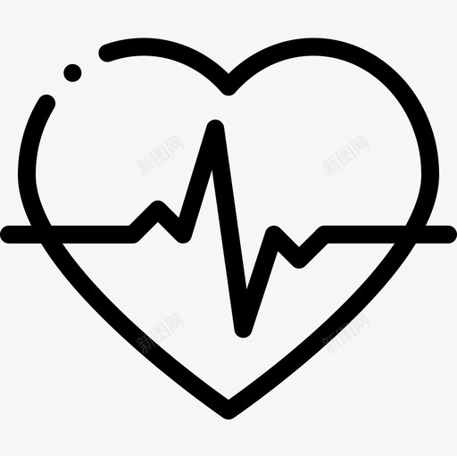 心率紧急情况21线性图标svg_新图网 https://ixintu.com 心率 情况 紧急 线性